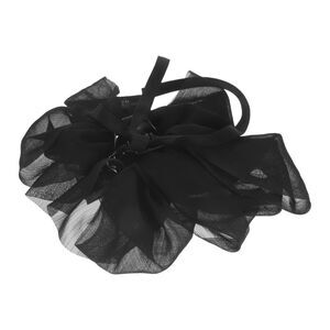 Fashion Ribbon Bow Hairpin Hairdo Clip Black